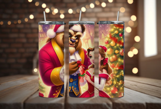 Gobelet 20 oz par sublimation belle et la bête