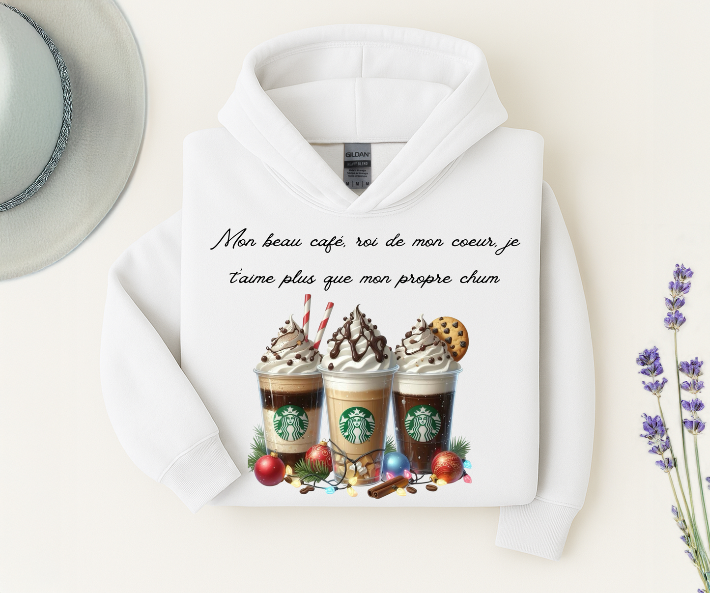 Coton Ouaté Mon beau café roi de mon cœur je t’aime plus que mon chum !