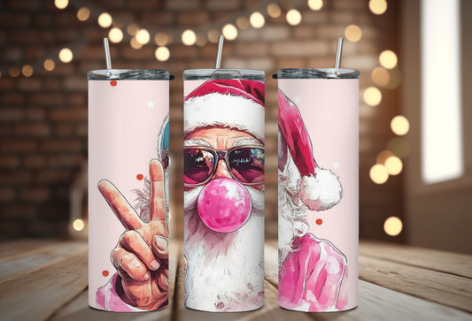 Gobelet 20 oz papa noel et sa gomme balloune par sublimation